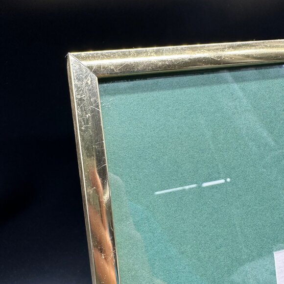 Watercolor Painting Tulips Pink Flower Gold Frame Signed Art Wall Hanging Floral - Picture 6 of 9